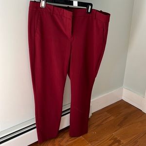 Red work pants